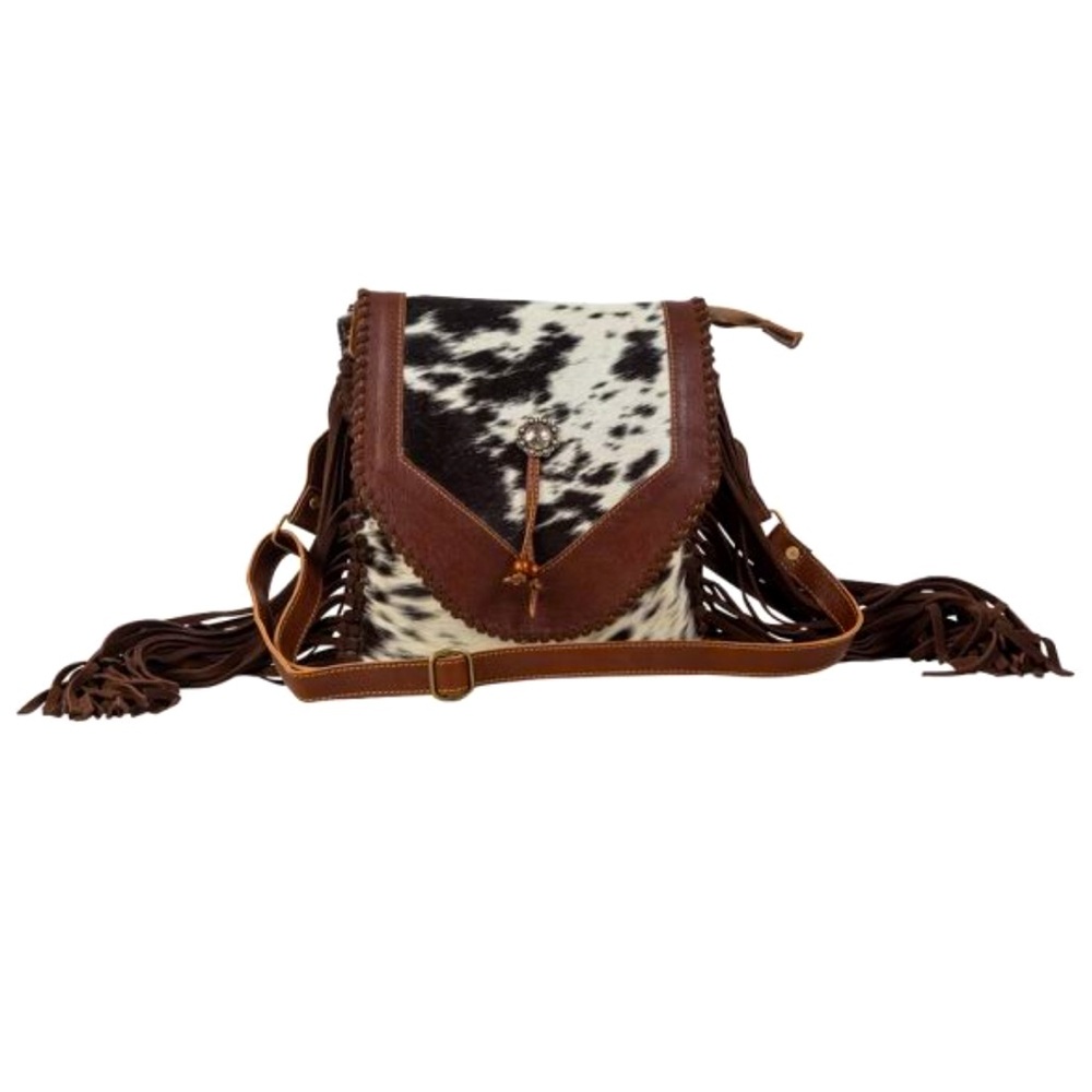 MYRA- LEATHER AND HAIRON BAG HANDBAG/ PURSE